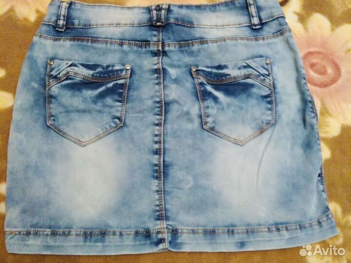 Юбка джинсовая