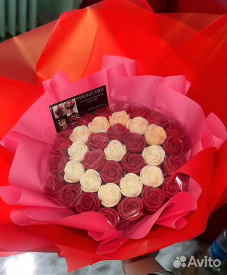 Шоколадные розы с начинкой