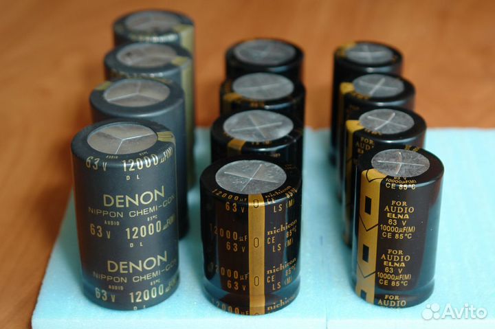 Конденсаторы Denon Elna Nichicon