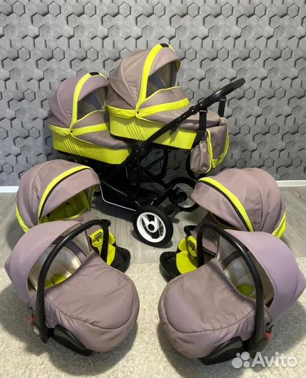 Коляска 3 в 1 Tutis для двоих (Доставка)