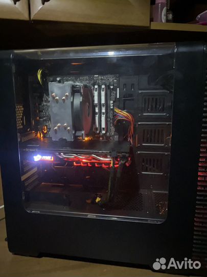 Игровой пк ryzen 5 2600x/16gb/gtx1080 8gb