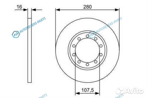 0 986 479 390 диск тормозной задний Ford Transit 2
