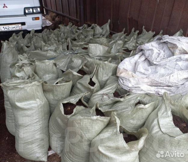 Перегной в мешках