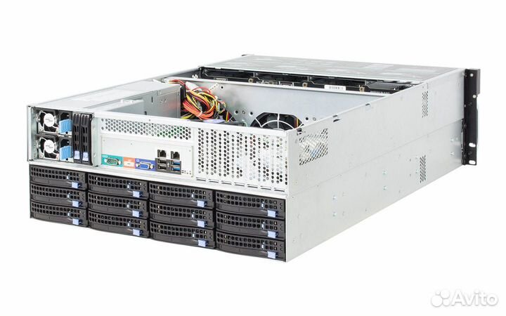 Серверный корпус ISServer 4U на 8,12,24,36*3.5