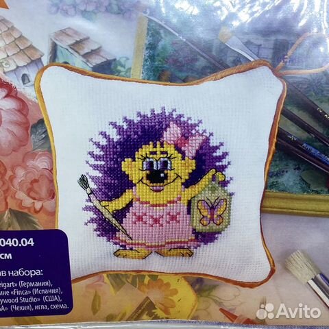 Наборы для вышивания: Ёжик и декупаж