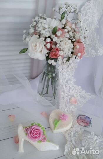 Свадебная бонбоньерка мыло