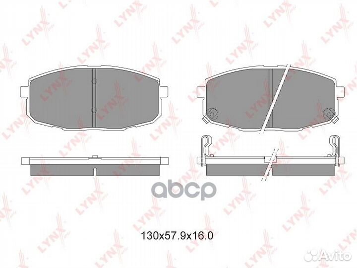 BD-4404 Колодки тормозные lynxauto bd4404 lynxauto