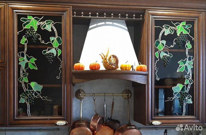 Витраж в технике Decra Led накладной