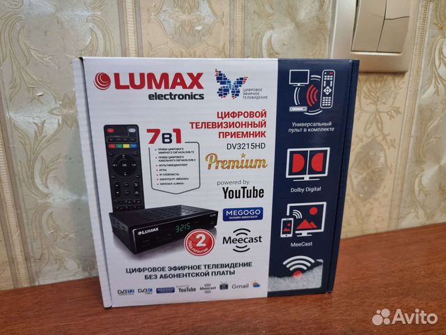 Приставка для цифрового тв lumax DVB-T2/С Новая купить в Санкт ...