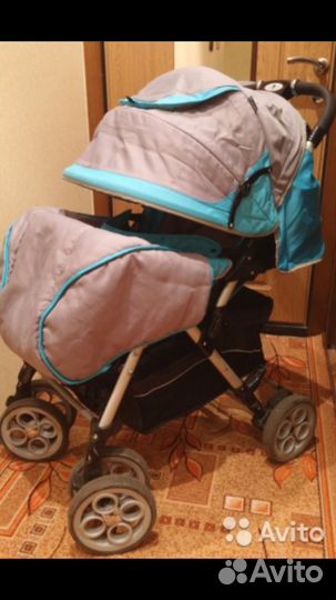 Коляска прогулочная с зимнем конвертом