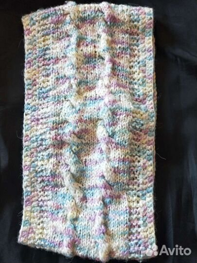 Повязка на голову вязаная