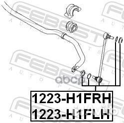 Тяга стабилизатора передняя левая 1223H1FLH Febest