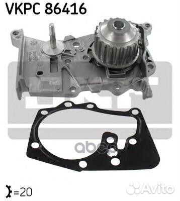 Насос водяной renault logan/clio/kangoo/megane