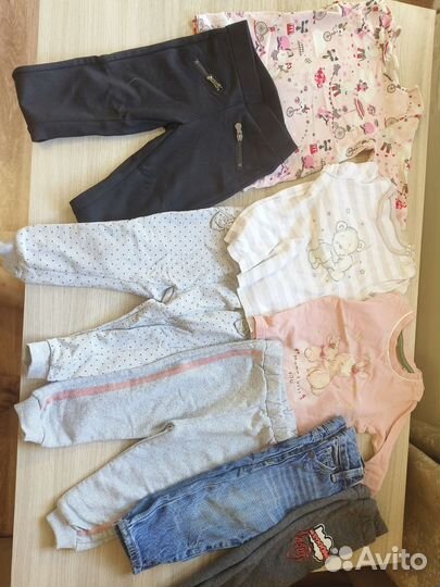 Пакет вещей на девочку 80р
