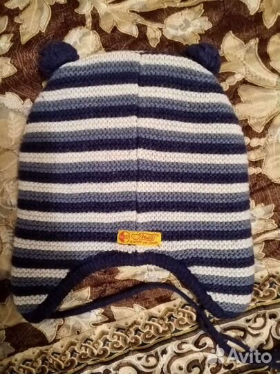 Шапки для мальчика 46 размер, на годик