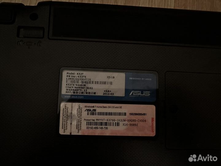 Ноутбук Asus К53Т