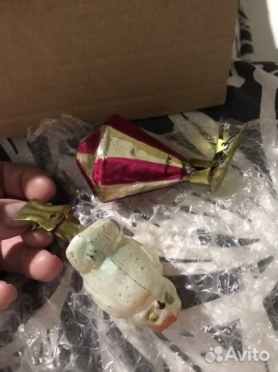 Елочные игрушки СССР советские на прищепке