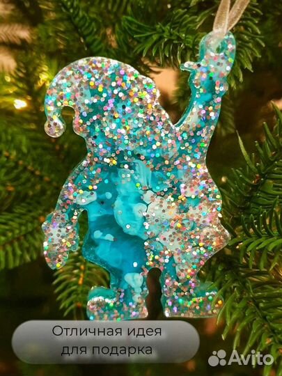 Елочные игрушки из эпоксидной смолы