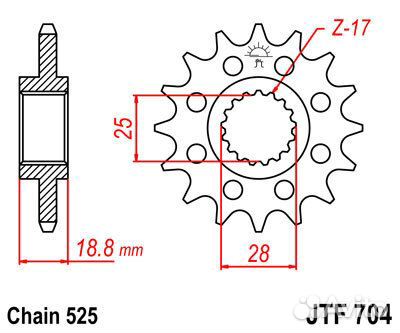 Звезда ведущая JTF704 16