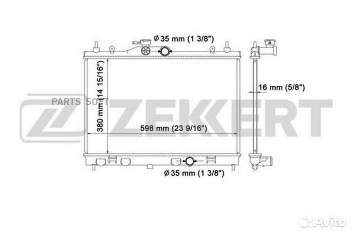 Радиатор охлаждения Ниссан Джук (F15) 11