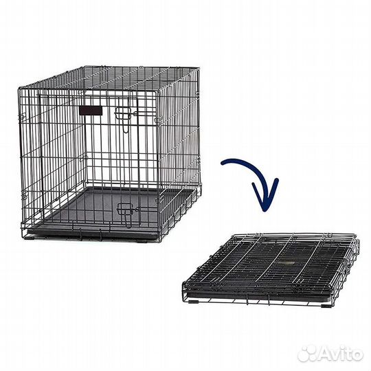 Металлическая клетка для собак 108х72х76