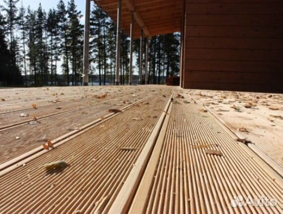 Доска террасная лиственница евро