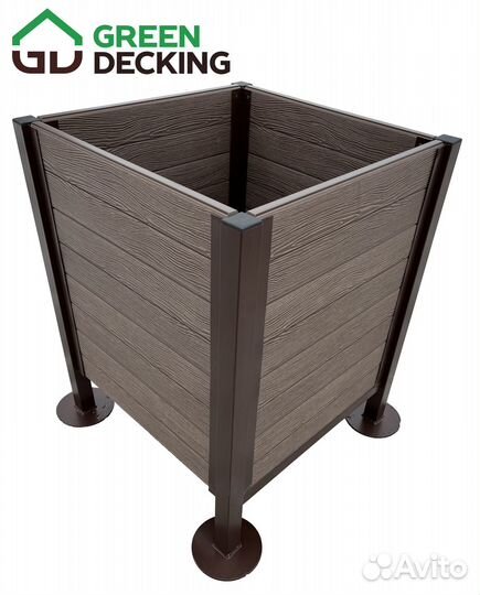 Клумба из дпк для растений