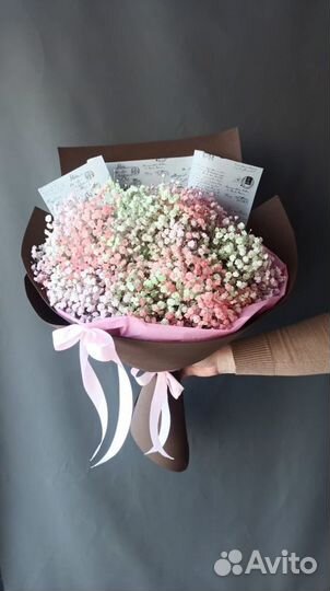 Букет из гипсофилы, цветы опт/розница