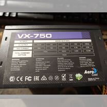 Блок питания 750w vx-750 aerocool