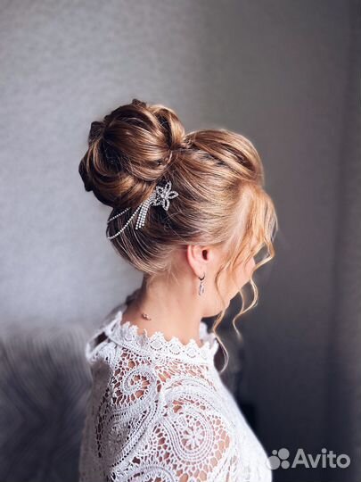 Прическа, макияж, свадебный образ