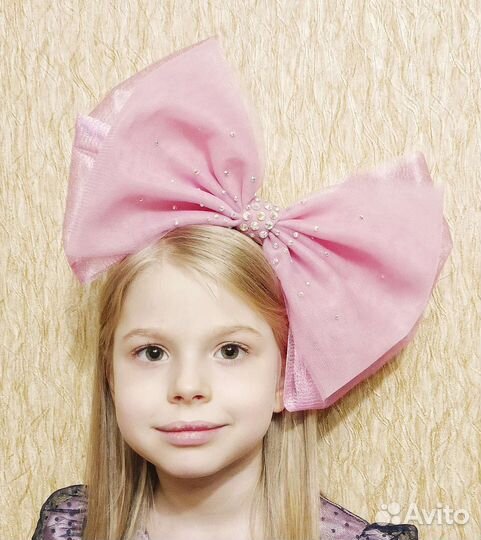 Ободок с большим бантом /кукла