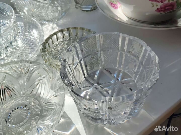 Ваза хрустальная СССР салатники