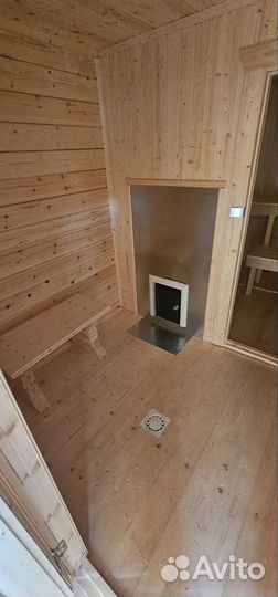 Мобильная баня из бруса 2,3х6 под ключ