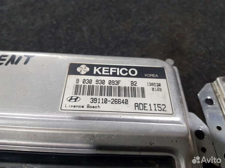 Эбу Hyundai accent