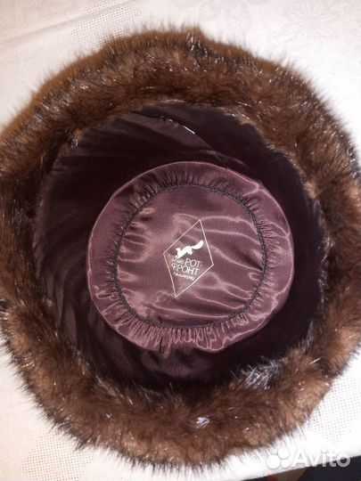 Шапка ушанка норковая женская