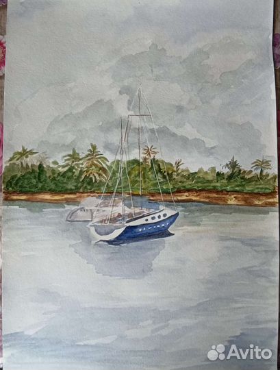 Картина акварель