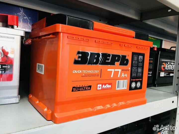 Аккумулятор Зверь 77 800А