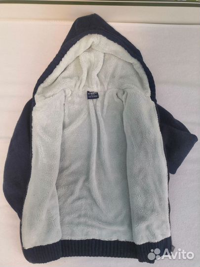 Утепленная толстовка с капюшоном (122-128)