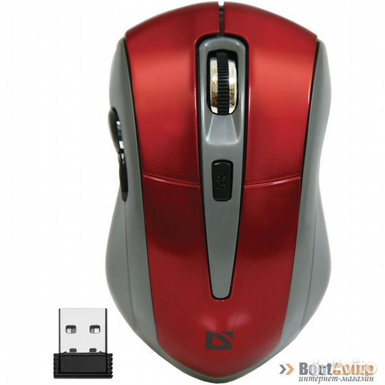 Мышь беспроводная Defender Accura MM-965 красный