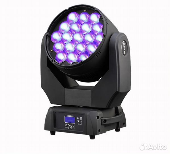 Вращающаяся голова 19X15W LED wash zoom