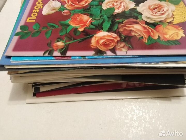 Открытки СССР Цветы и поздравления