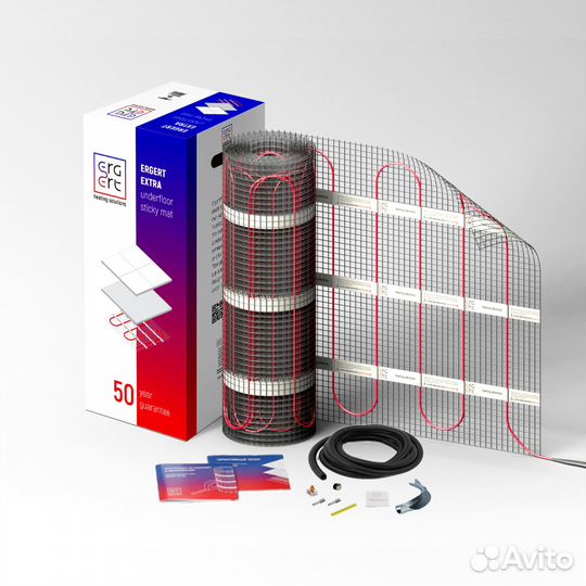 Нагревательный мат ergert Extra 200-6,0 кв.м
