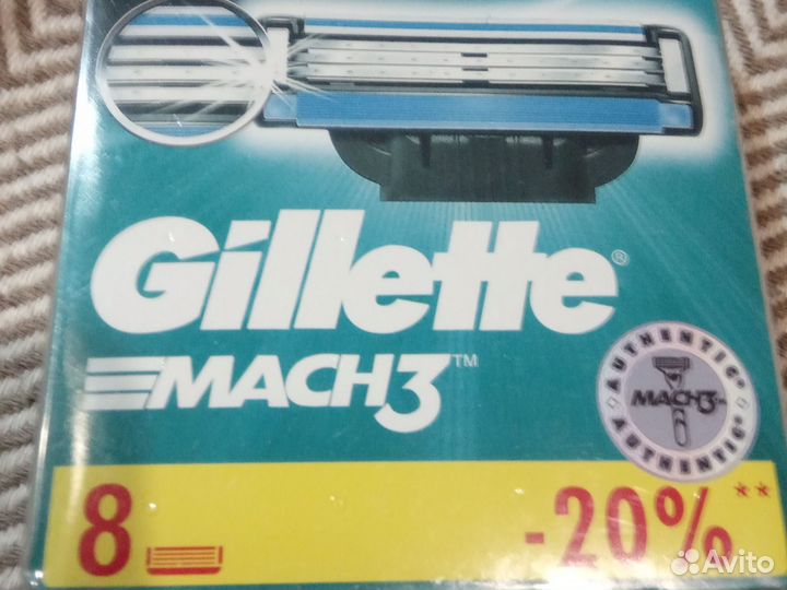 О2. Gillette Mach 3 8 шт