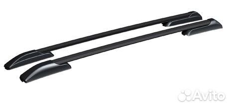 Рейлинги продольные на крышу Kia soul 2013- черный