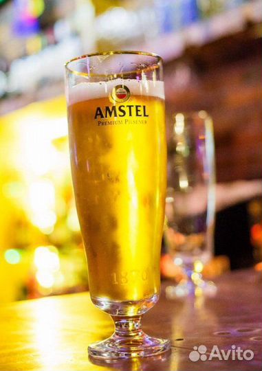 Набор пивных стакан amstel