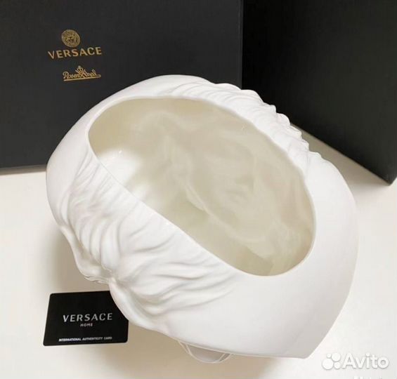 Ваза Versace Medusa Grande белая 21 х 28 см