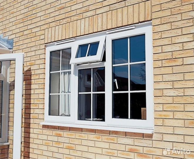 Пластиковое окно с форточкой. Рассрочка без банка