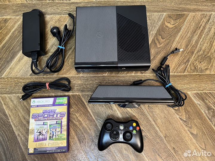 XBox 360E 500 Gb + кинект и 2 диска