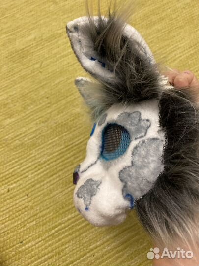 Маска для квадробики кот/снежный барс