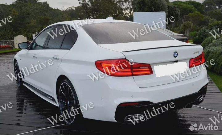 Спойлер на багажник BMW 5 G30 F90 М5 черный